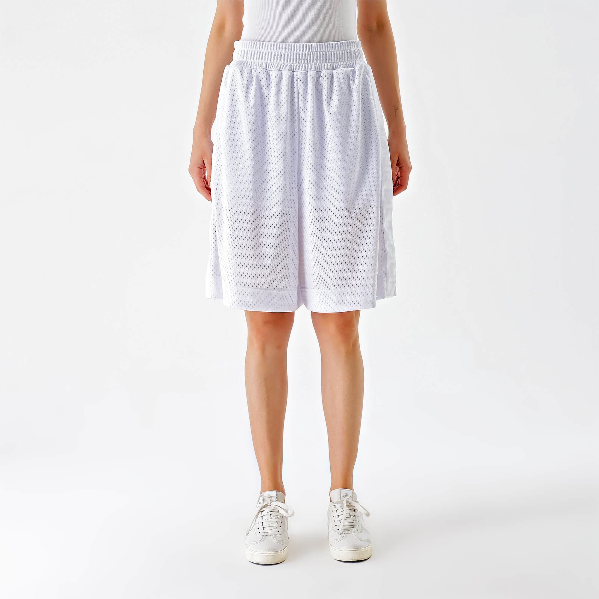 Fendi - White Perforated Short